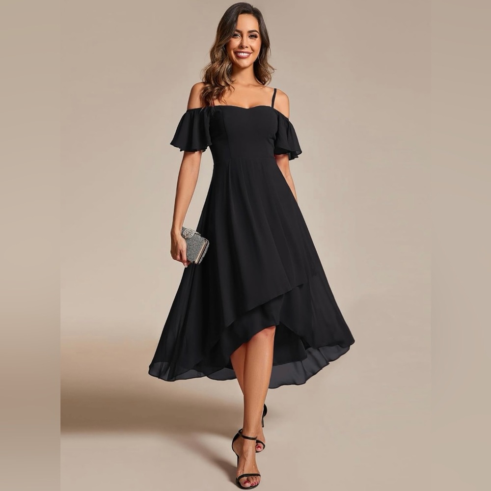 Ever-Pretty Women's Chiffon Summer Off Shoulder Cocktail Dress